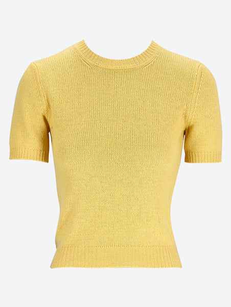 Crewneck shortsleeved cashmere