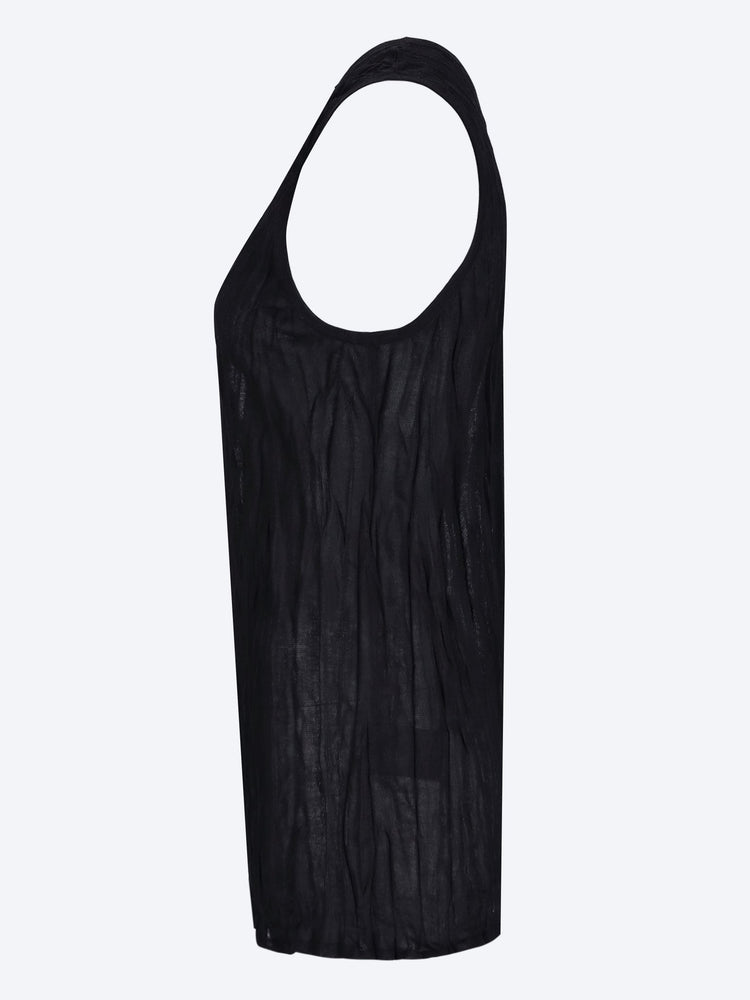 Crinkled knit tank top 2
