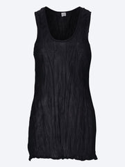 Crinkled knit tank top ref: