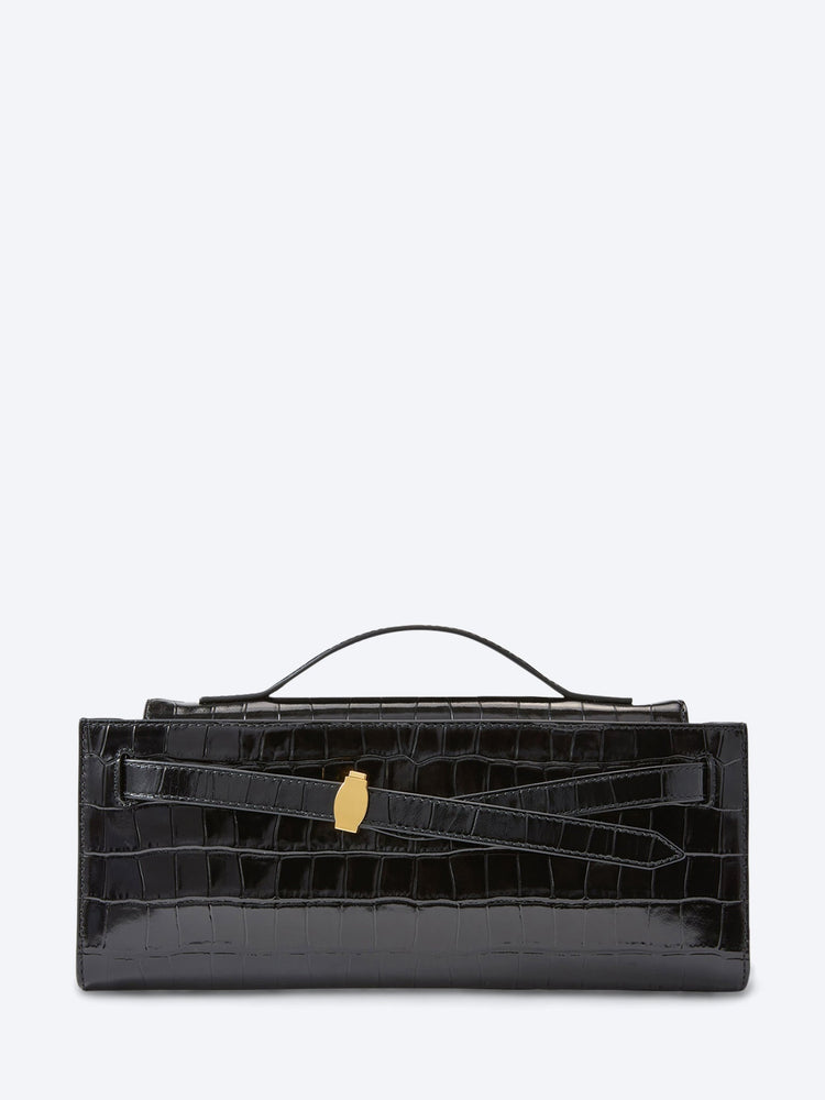 Veronica Beard Dash Clutch mit Krokoprägung 1