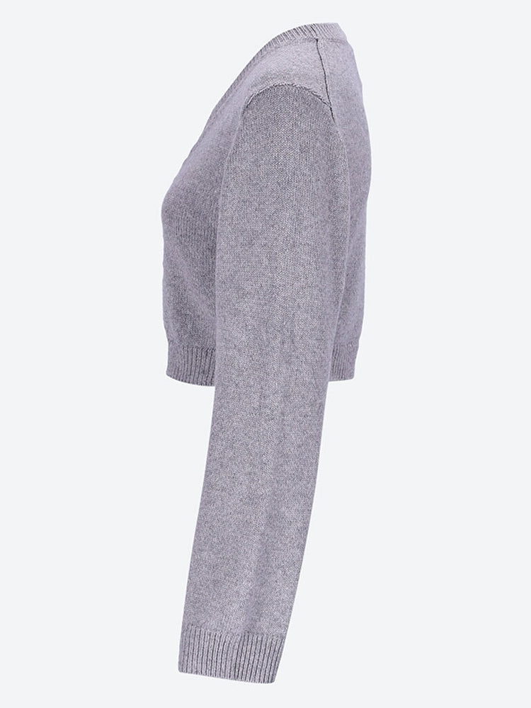 Cropped cashmere cardigan 2