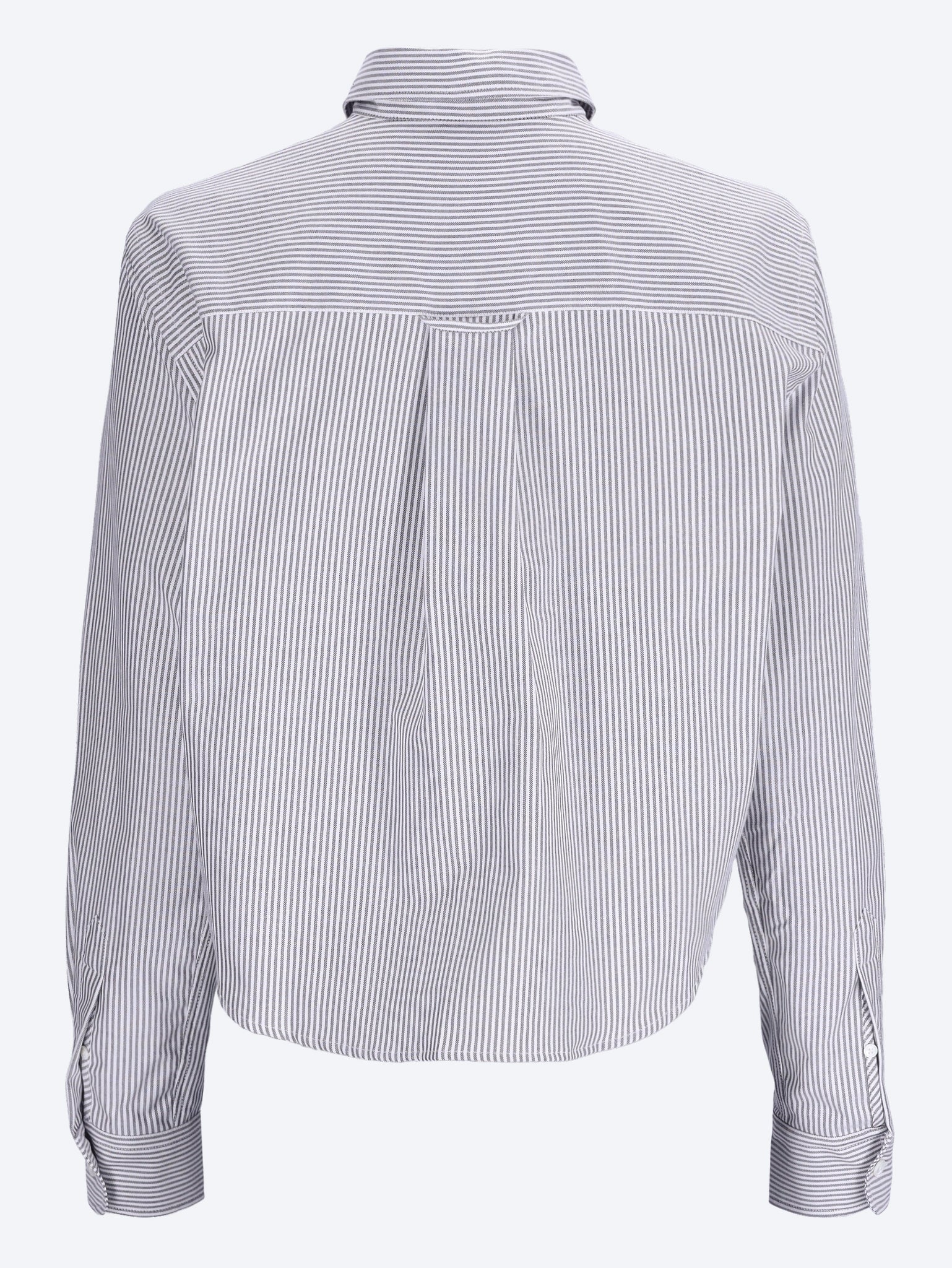 Cropped classic fit shirt with embossed ami de coeur at patch pocket 3
