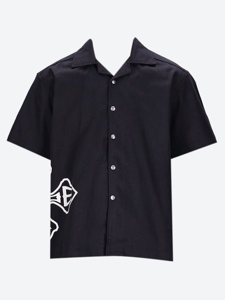 Cross Logo Snap Shirt