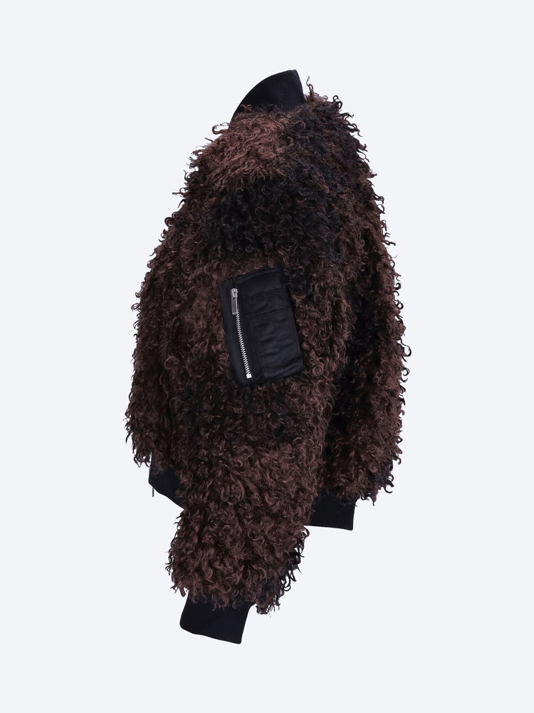 Curly faux fur blouson jacket 2