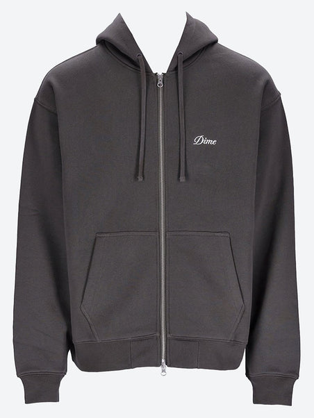Cursive small logo zip hoodie