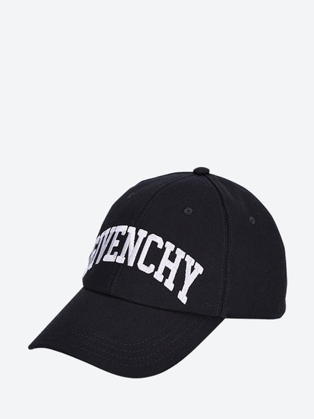 Curved cap with embroidered logo
