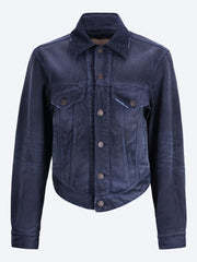Jeansjacke mit geschwungenem Bund ref: