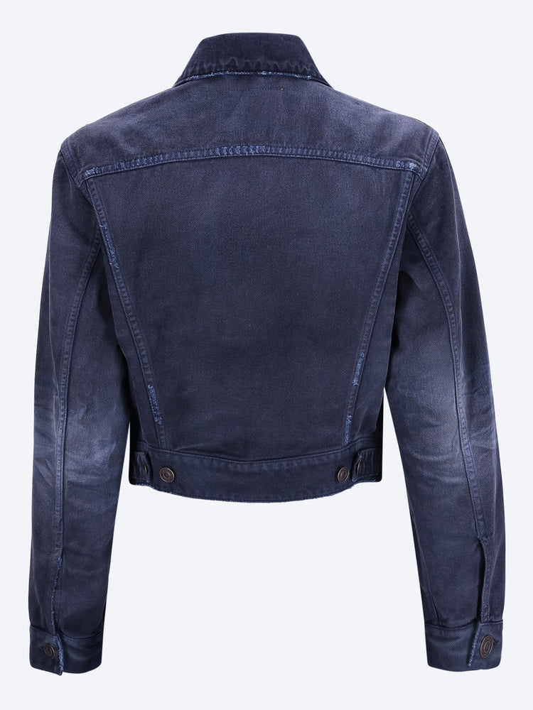 Jeansjacke mit geschwungenem Bund 3
