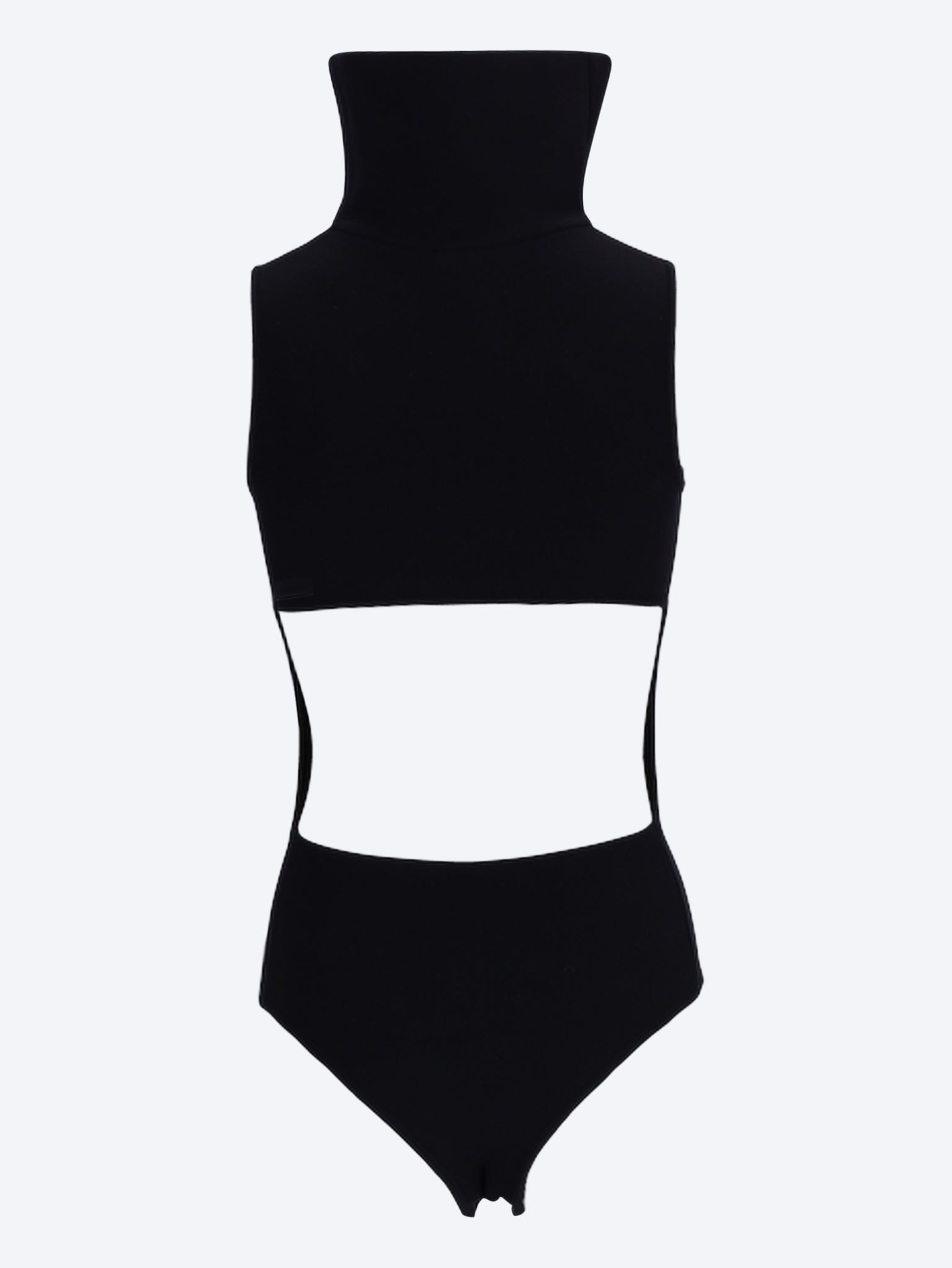Cut-out high collar knit top 3