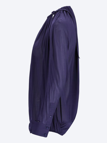 Cut out long sleeve jersey body