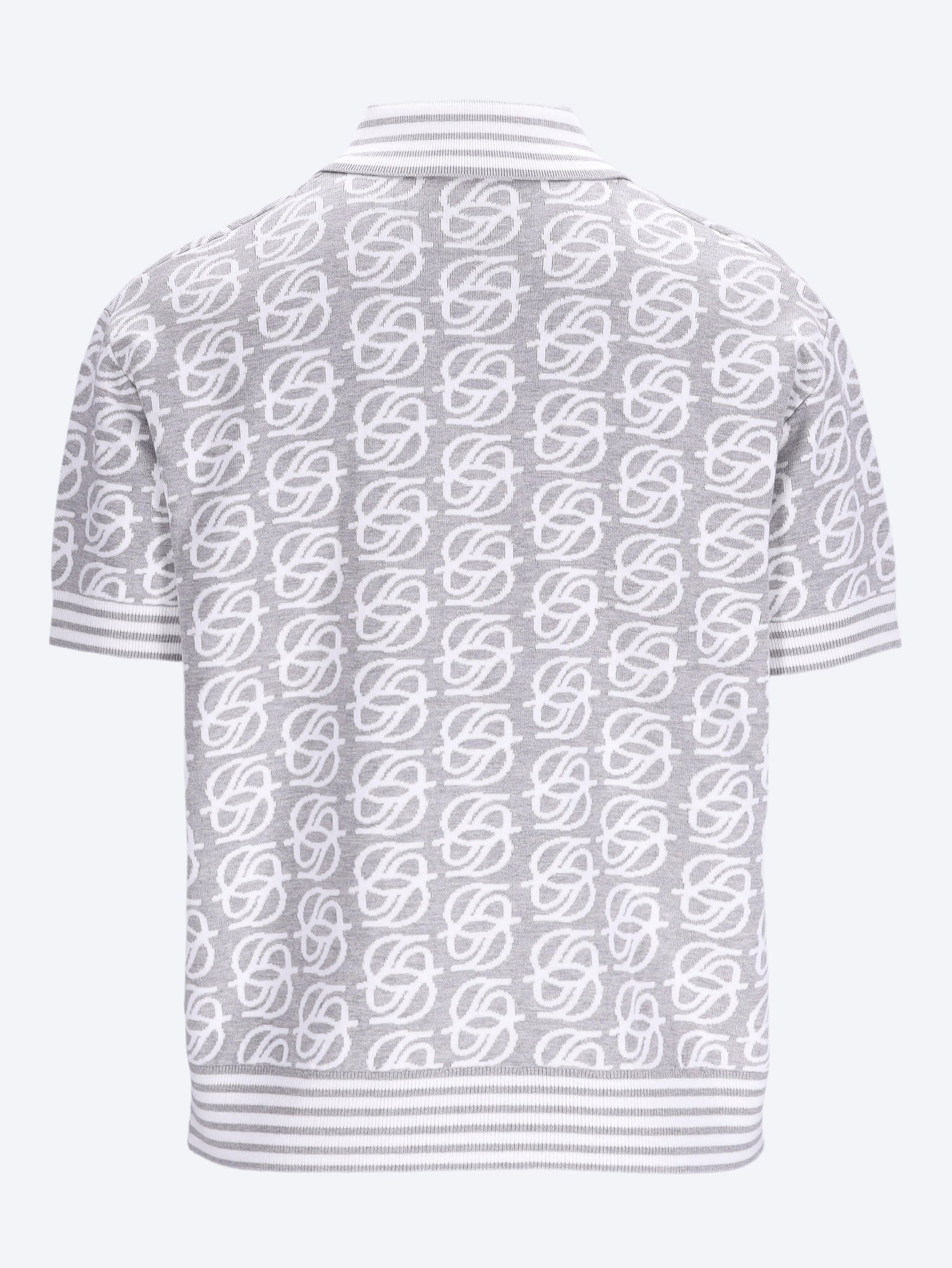 D mirror monogram knit polo 2