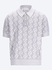 D mirror monogram knit polo ref: