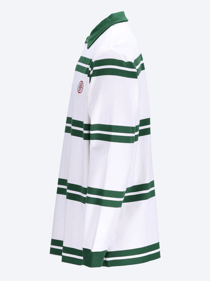 D ornament striped polo