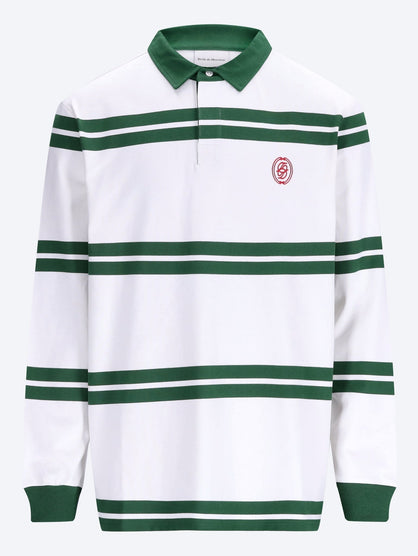 D ornament striped polo