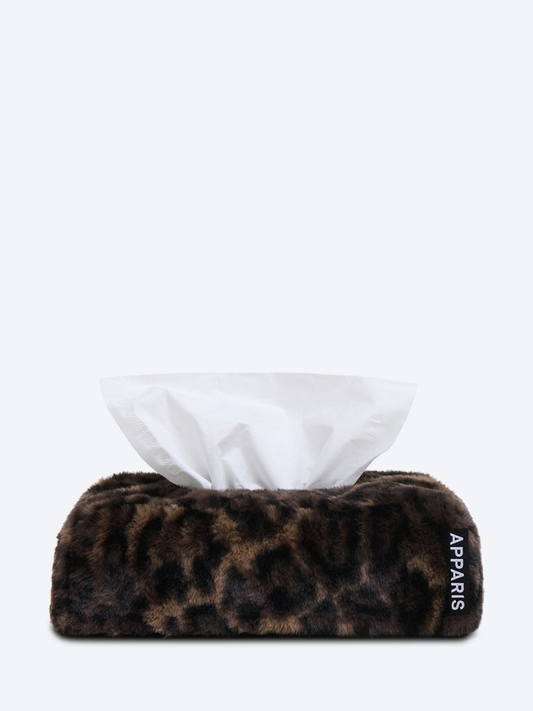 Davey long tissue box cover dark leopard 1