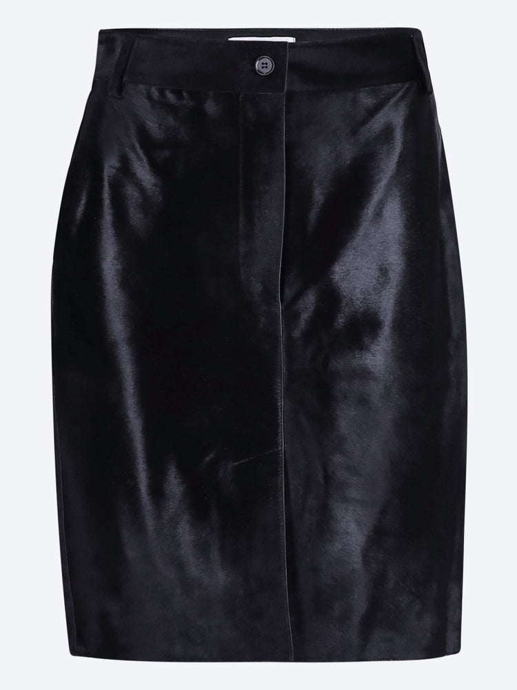 Debi leather midi skirt 1