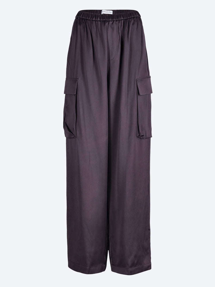 Delny satin cargo pants 1