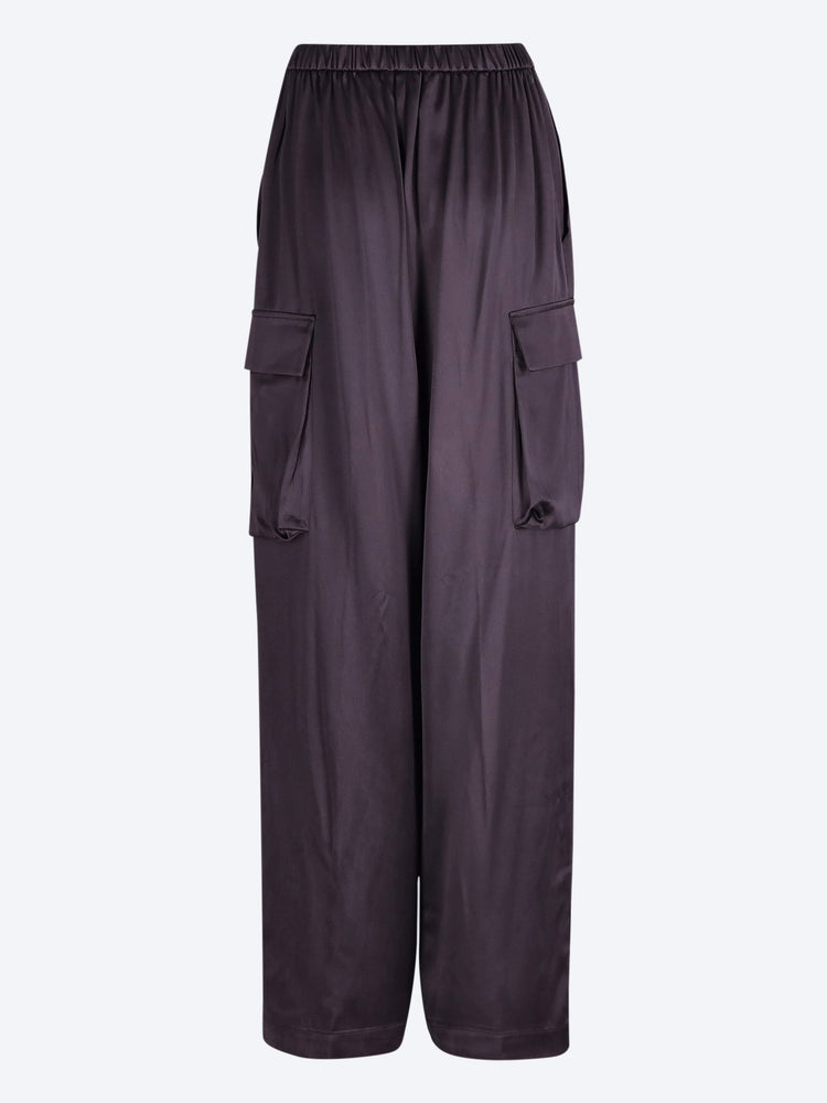 Delny satin cargo pants 3