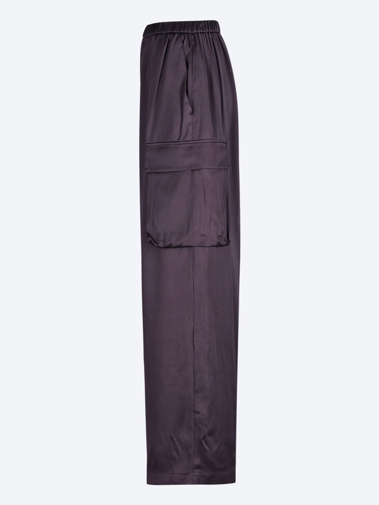 Delny satin cargo pants 2
