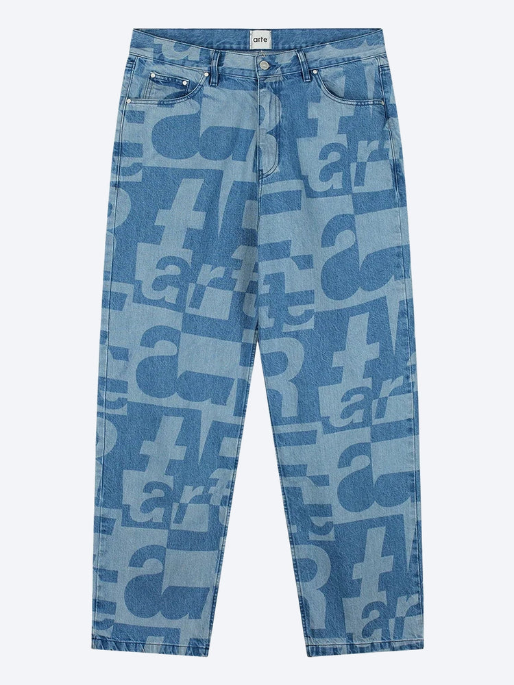 Pantalon all-over en jean 1