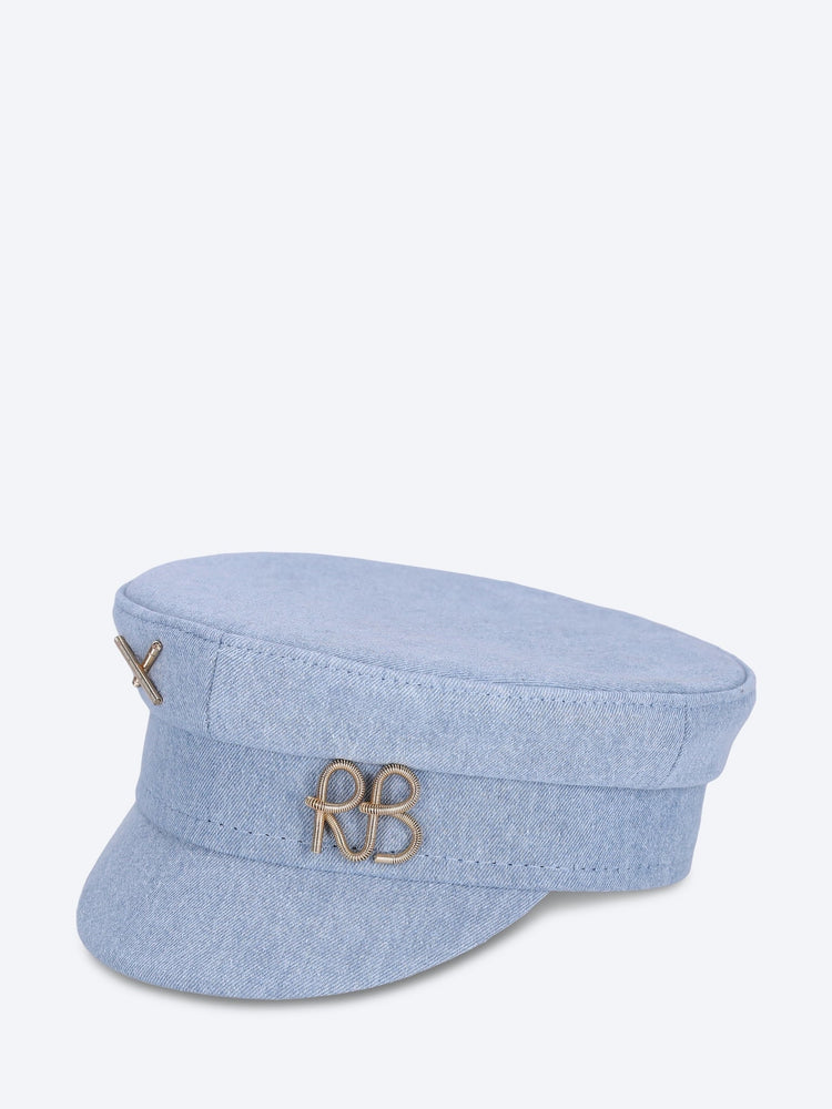 Denim baker boy cap 2