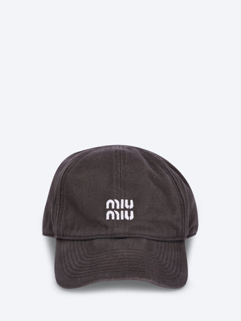Denim baseball cap