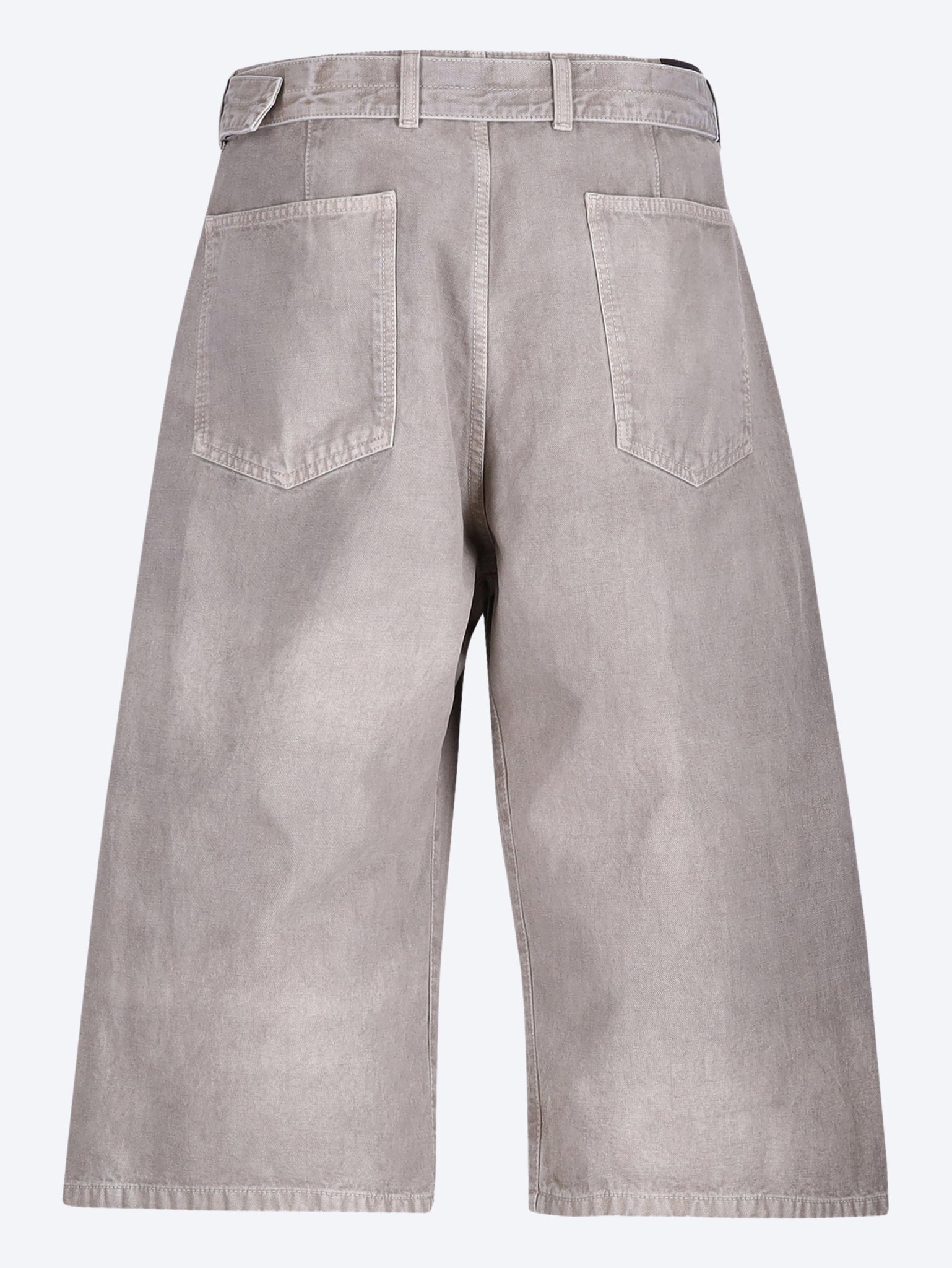 Denim belted shorts 3