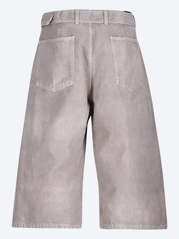 Denim belted shorts 3