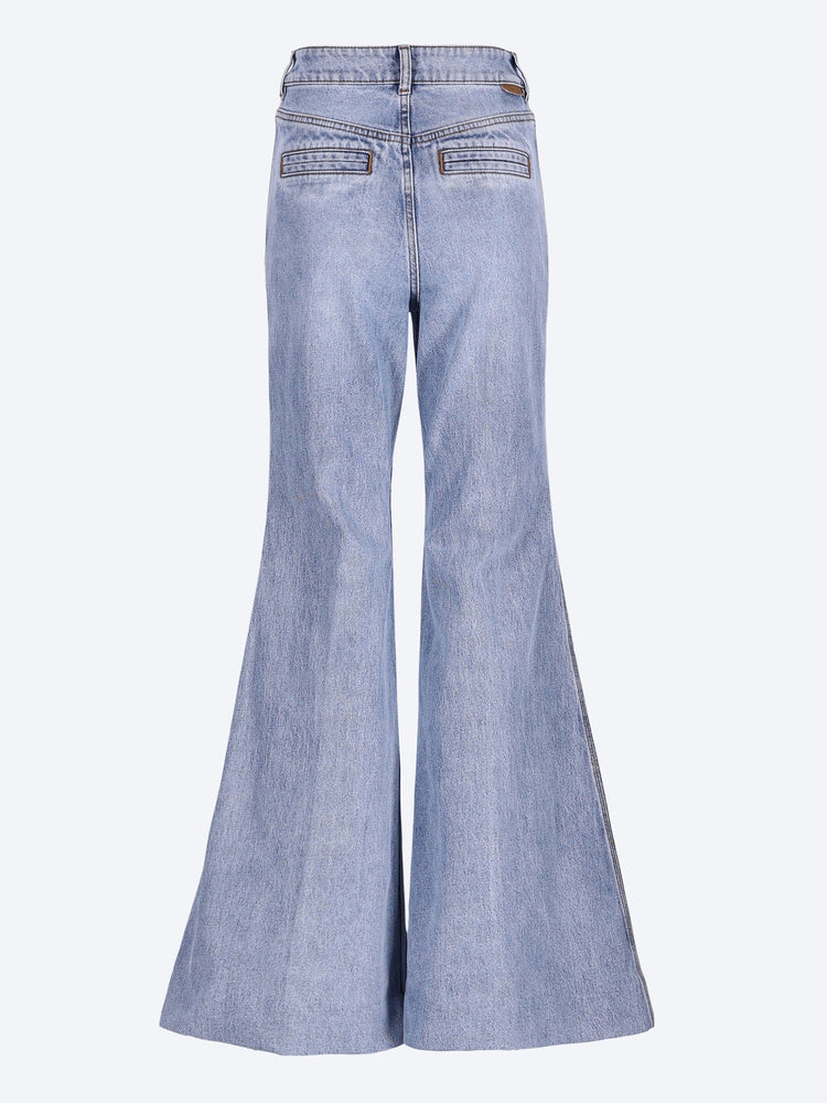 Jean évasé en denim 3
