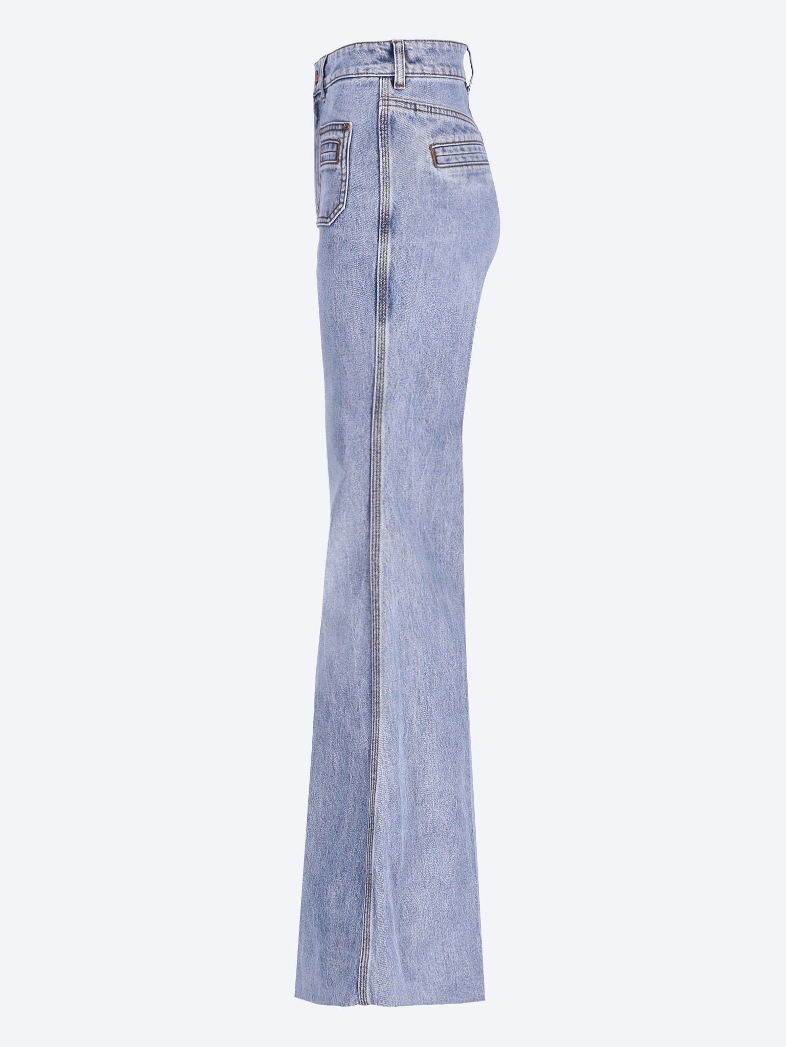 Jean évasé en denim 2