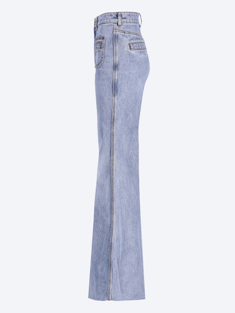 Jean évasé en denim 2