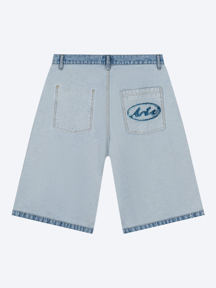 Denim inside/out shorts 1