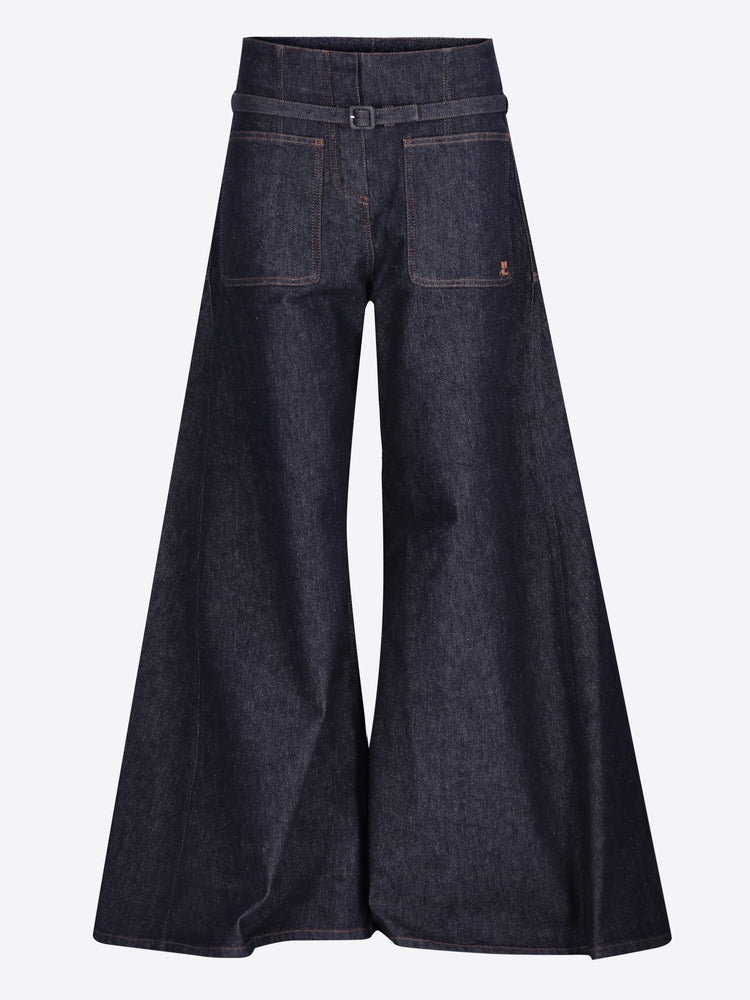 Denim palazzo pants 1