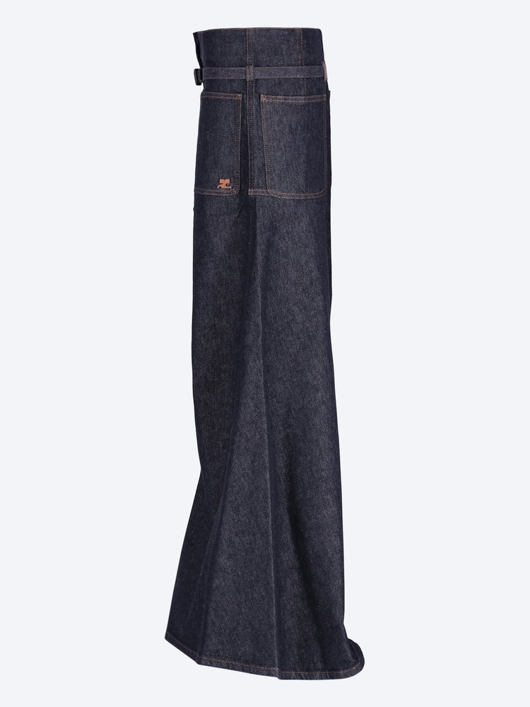Denim palazzo pants 2