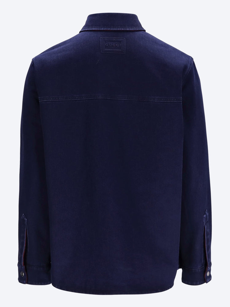 Denim reversible shirt 6