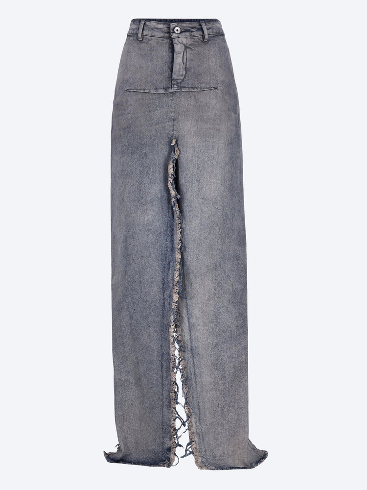 Denim sliced skirt 1