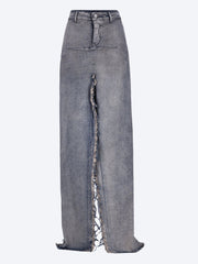 Denim sliced skirt ref: