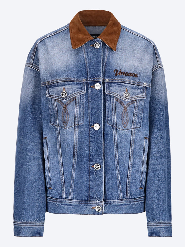 Denim stone wash jacket 1