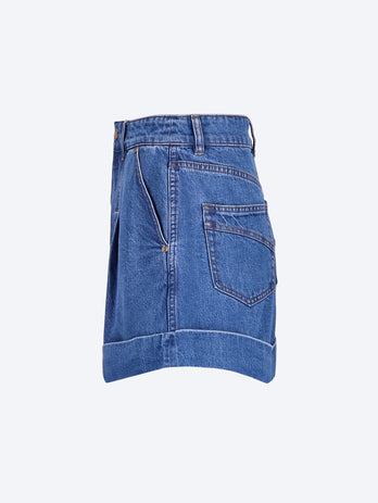 Denim tailored shorts