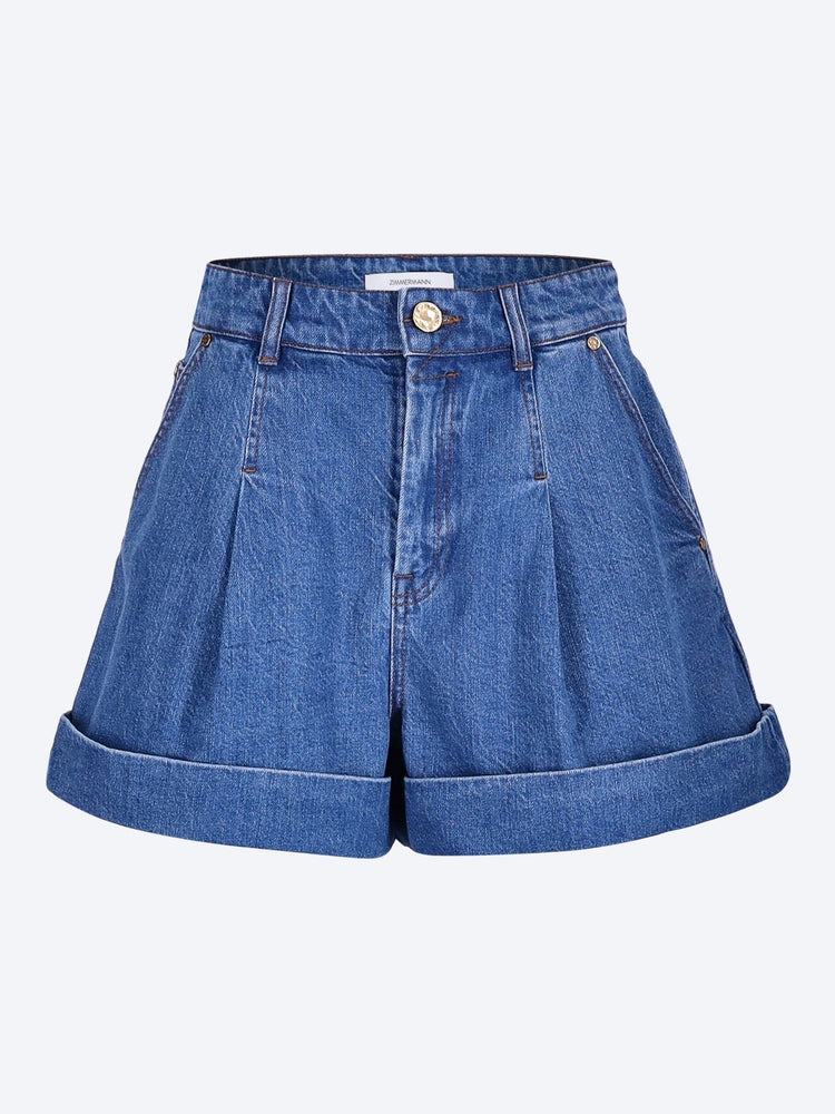 Denim tailored shorts 1