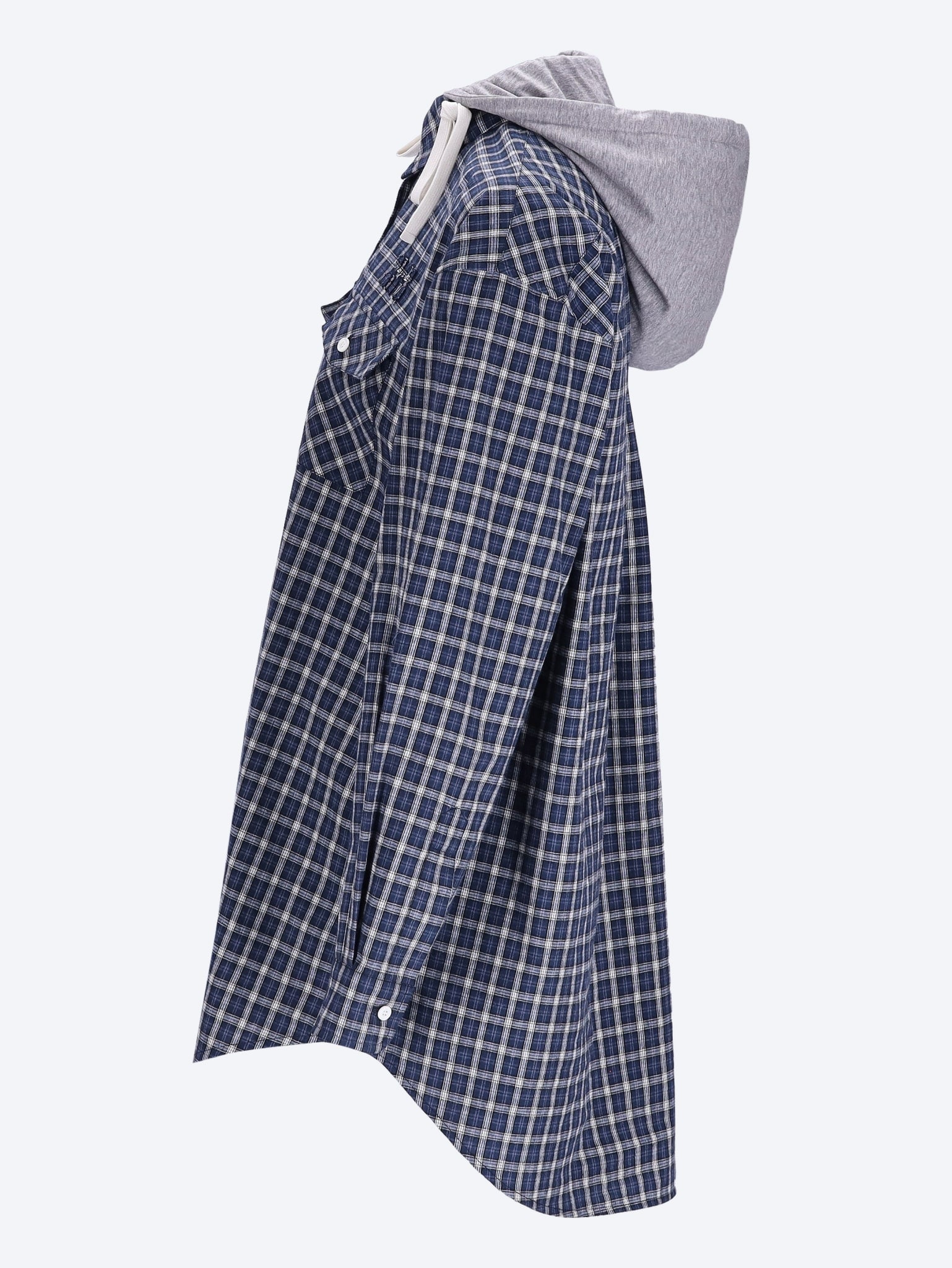 Chemise à capuche amovible et boutons nacrés 2