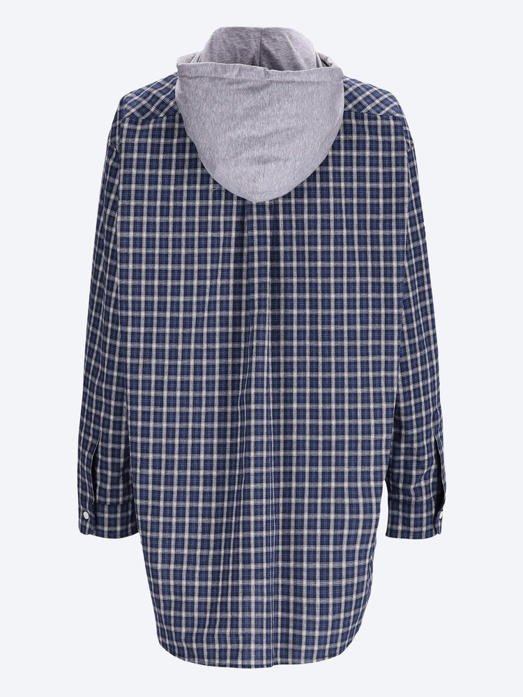 Chemise à capuche amovible et boutons nacrés 3