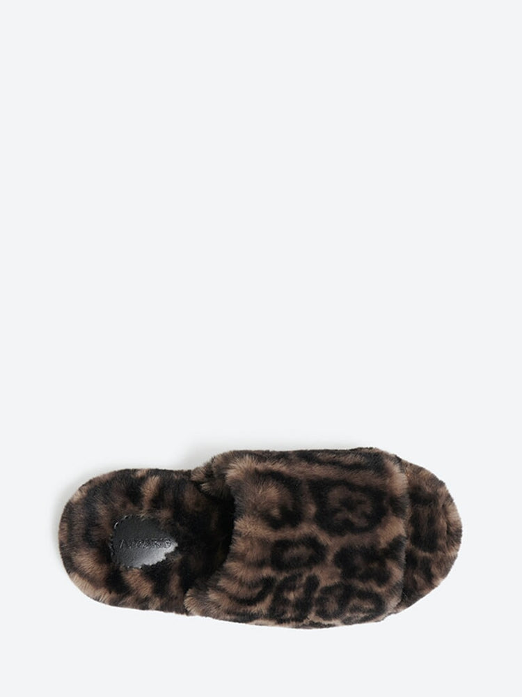 Dillon dark leopard slides 2