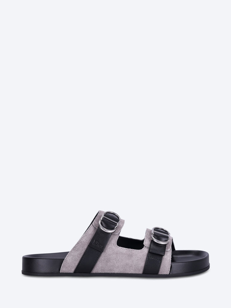 Dior aqua double band suede sandals 1