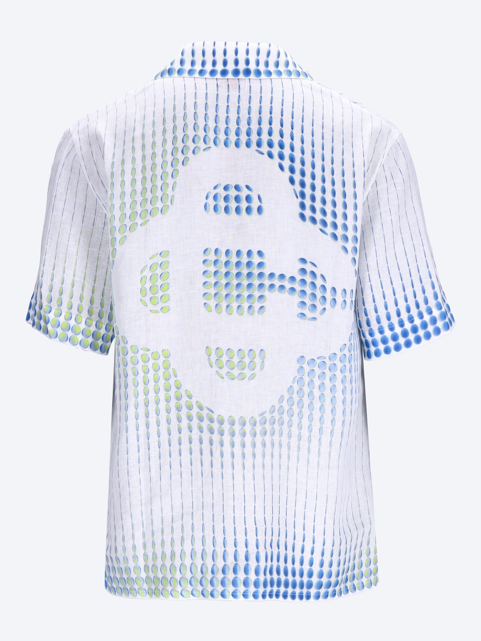 Dots cuban collar short sleeve shirt 2