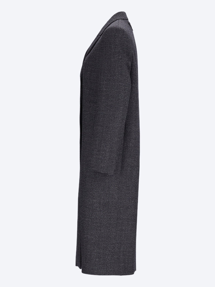 Zweireihiger karierter Mantel mit Gingham-Karomuster 2