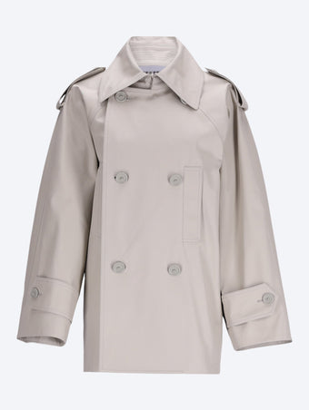 Double breasted trench coat