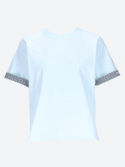 Double Layer Striped Cotton T-Shirt ref: