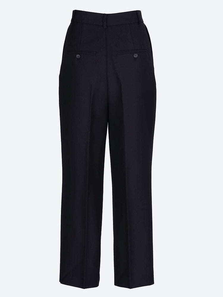 Double-pleated cropped pants 3