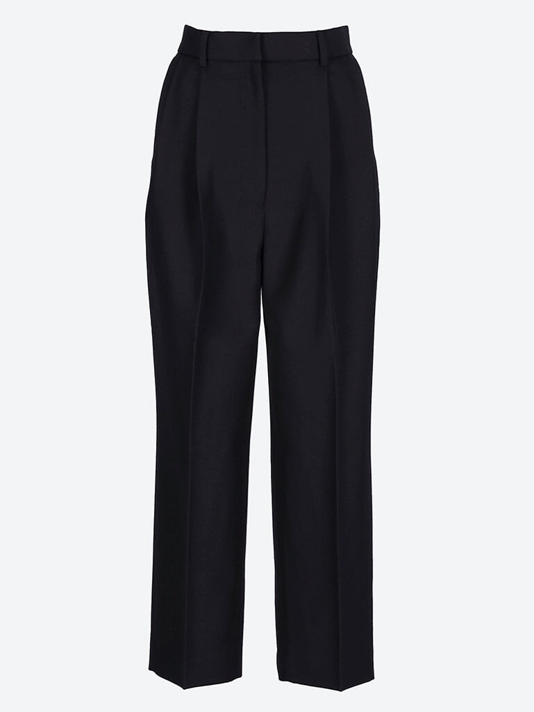 Double-pleated cropped pants 1